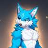 Blauer Donner AI-Avatar