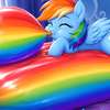 Baliw na Rainbow Dash ai avatar