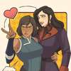 Korra at Asami ai avatar