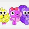 Cuddles, Giggles and Toothy AI avatar