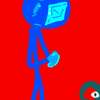 Serye ng horror na blue stickman ai avatar