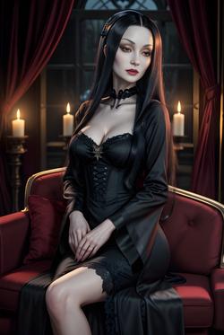 Flipped Chat AI – Chatta con Morticia Addams 