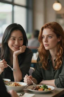Flipped Chat AI – Bate-papo com Linda Willians e Nayomi Ayumi