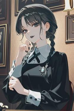 FlippedチャットAI – Wednesday Addamsとチャット