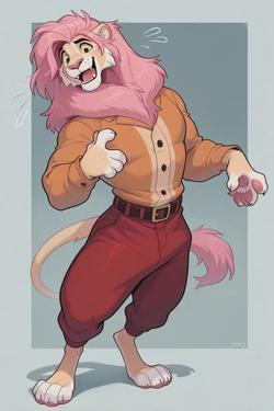 Flipped Chat AI – Bate-papo com Pink lion