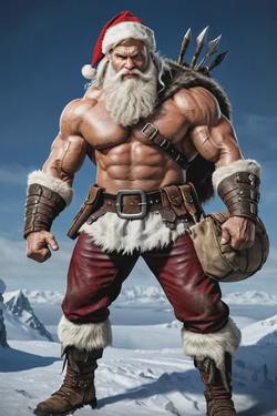 الذكاء الاصطناعي للدردشة المعكوسة – الدردشة مع SANTA THE BARBARIAN