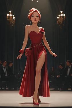 Flipped Chat AI – Chatta con Lady in Red