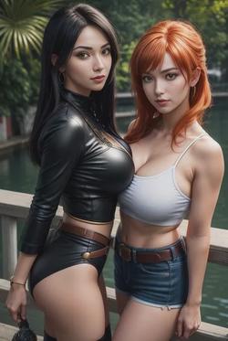Flipped Chat AI – razgovarajte s Nico Robin and Nami