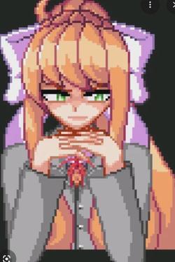 Odwrócony czat AI – rozmawiaj z Pixeld Monika evil 