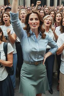 Flipped Chat AI – Chat cu Women cheering 