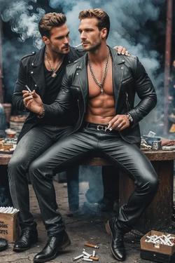 الذكاء الاصطناعي للدردشة المعكوسة – الدردشة مع Smoking couple