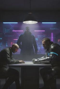 Flipped Chat AI – Chat Comandante X - Cyberpunk