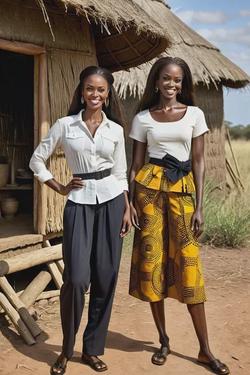 Flipped Chat AI – kalbėkite su Abeba and Binta