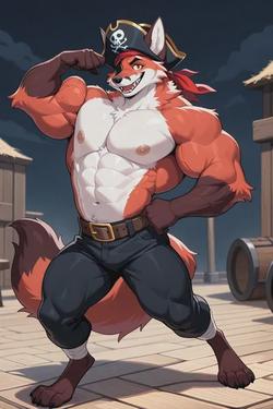 Flipped Chat AI – Foxy the pirate fox 와 채팅