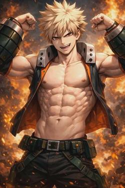 Flipped Chat AI – Chatear con Katsuki Bakugo