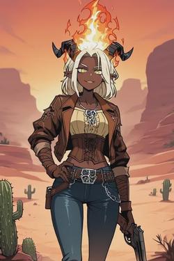 Flipped Chat AI – Discuter avec Yuna Maxwell, Gunslinger