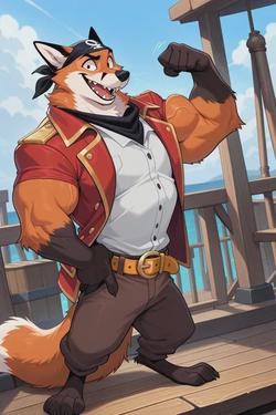 फ़्लिप्ड चैट AI – Foxy the pirate fox  के साथ चैट करें