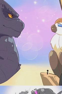 Flipped Chat AI – Chat s Godzilla and Mothra 