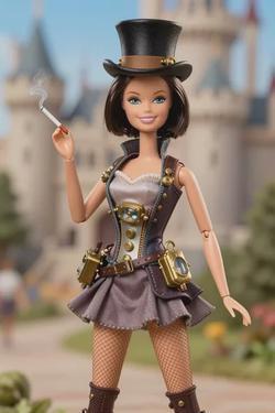 Flipped chat ai - makipag -chat sa Steampunk-Barbie