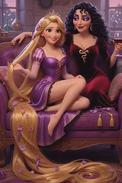 Flipped Chat AI – Chat dengan Rapunzel and Mother Gothel