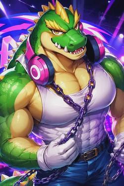 AI trò chuyện đảo ngược – Trò chuyện với Vector "Music" Crocodile