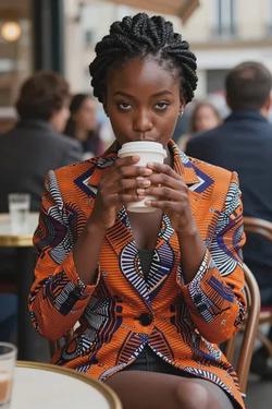 Flipped Chat AI – Bate-papo com Amara Diop