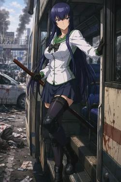 Flipped Chat AI – Csevegés Busujima Saeko