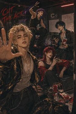 Flipped Chat AI – Bate-papo com BLØØD 🩸 Taeo, Kyu, Rok & Neul