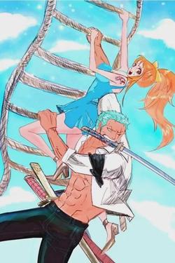 Flipped Chat AI – Bate-papo com Zoro x Nami (amor não declarado)
