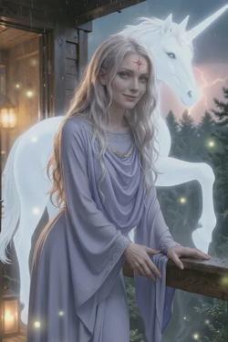 Flipped chat ai - makipag -chat sa Dama Amalthea "Huling Unicorn"