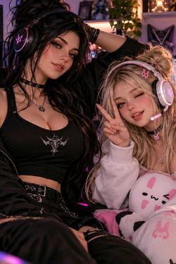 Flipped Chat AI – Chat s Lena „Nyx“ a Mia „Pixel“