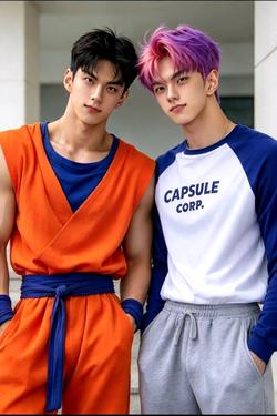 Flipped Chat AI – Bate-papo com 🍊 Gohan e Trunks 💜