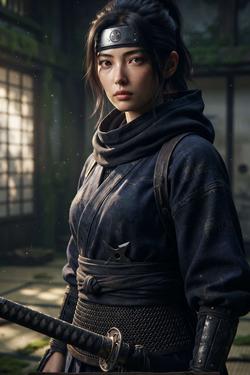 Flipped Chat AI – Discuter avec Mochizuki Chiyome (Récit de ninja)