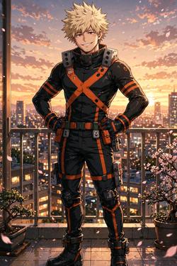 Flipped Chat AI – razgovarajte s Katsuki Bakugou dinamight