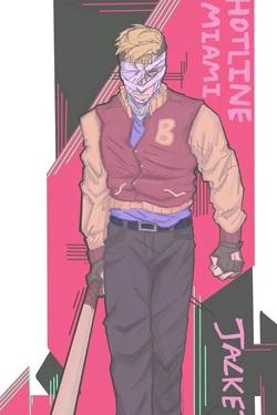 Flipped Chat AI – Chatten mit Jacke - Hotline Miami